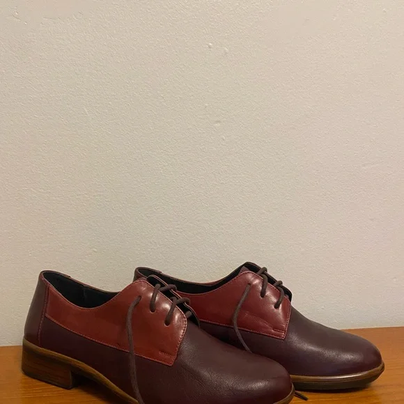 Naot Burgundy Brown Women’s Oxford Shoes Size 38 - Picture 2 of 5